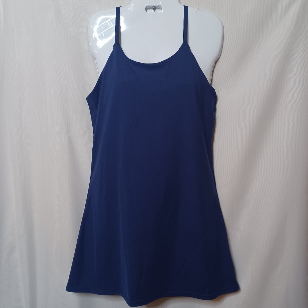 NAVY Tennis Dress With Under Shorts. SIZE L